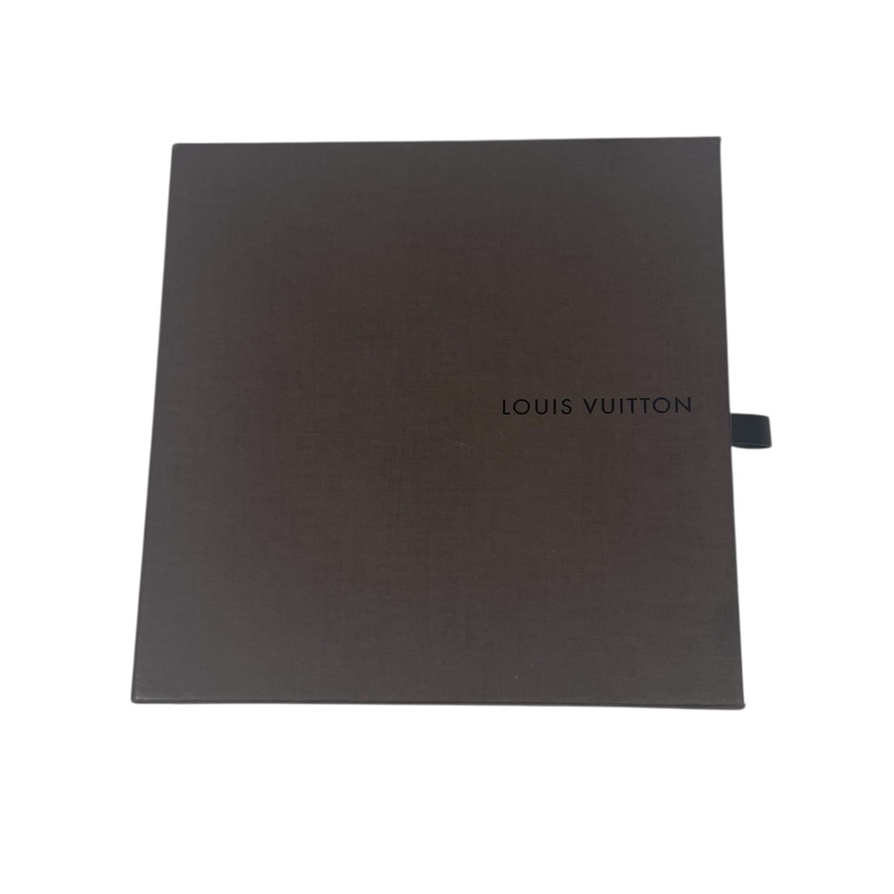 Louis Vuitton Brown Slide Drawer Box for Wallet Gift Storage 6 3/4 x6 3/4 x1 1/4